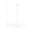 Z-Lite Leila 6 Light 44" Chandelier, Matte Black/White Linen