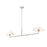 Z-Lite Leila 2 Light 62" Chandelier, Brushed Nickel/White Linen