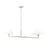 Z-Lite Leila 2 Light 62" Chandelier, Brushed Nickel/White Linen