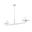 Z-Lite Leila 2 Light 62" Chandelier, Brushed Nickel/White Linen