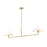 Z-Lite Leila 2 Light 62" Chandelier, Luxe Gold/White Linen