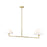 Z-Lite Leila 2 Light 62" Chandelier, Luxe Gold/White Linen