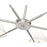 Z-Lite Leila 6 Light 63" Chandelier, Brushed Nickel/White Linen