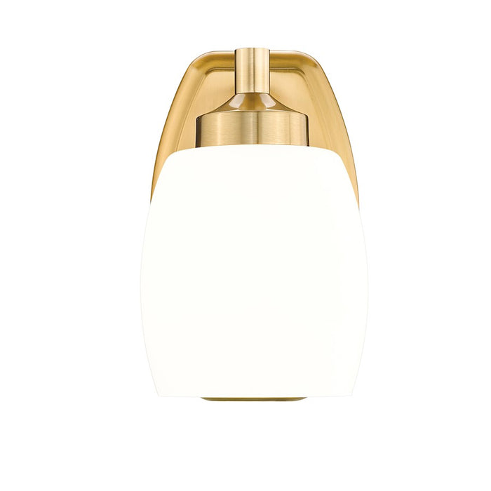 Z-Lite Kendrick 1 Light 4.75" Wall Sconce, Luxe Gold/Matte Opal