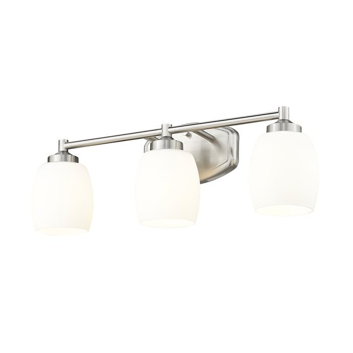 Z-Lite Kendrick 3 Light 23" Vanity, Brushed Nickel/Matte Opal