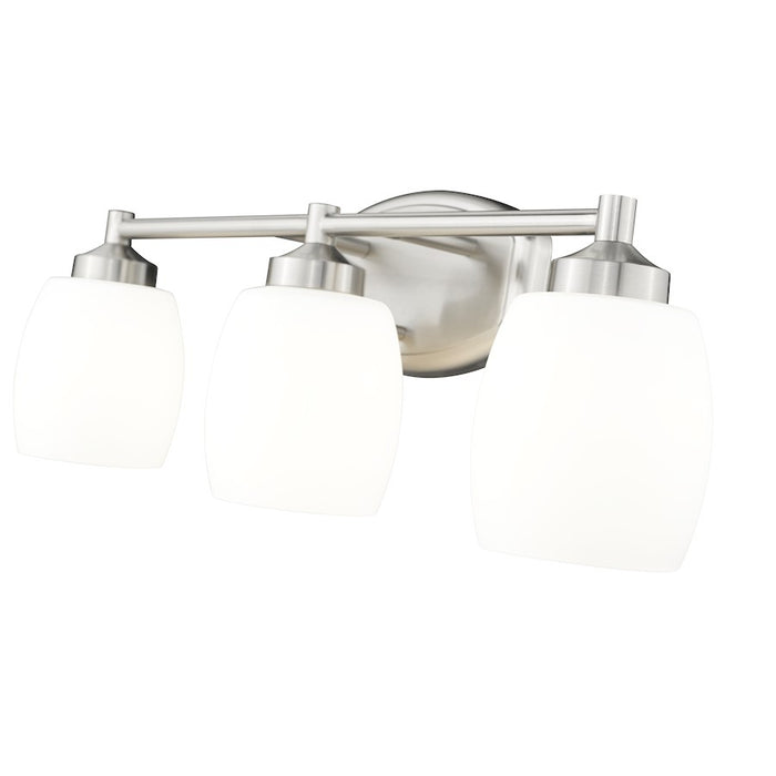 Z-Lite Kendrick 3 Light 23" Vanity, Brushed Nickel/Matte Opal