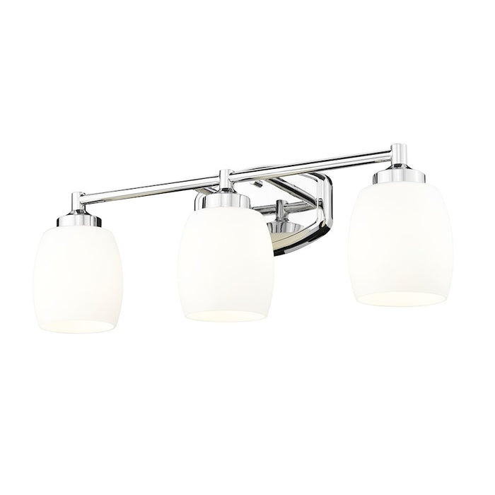 Z-Lite Kendrick 3 Light 23" Vanity, Chrome/Matte Opal