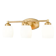 Z-Lite Kendrick 3 Light 23" Vanity, Luxe Gold/Matte Opal - 745-3V-LG