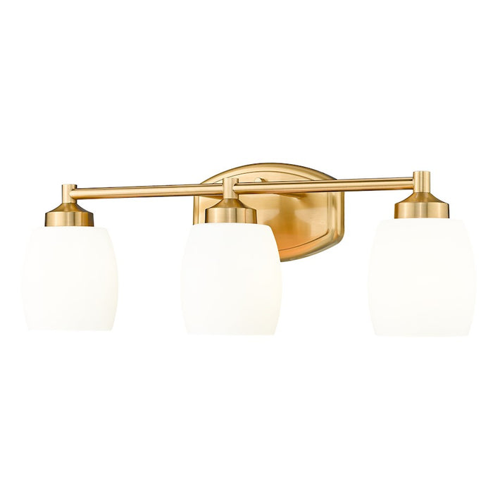 Z-Lite Kendrick 3 Light 23" Vanity, Luxe Gold/Matte Opal - 745-3V-LG