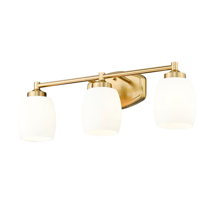 Z-Lite Kendrick 3 Light 23" Vanity, Luxe Gold/Matte Opal