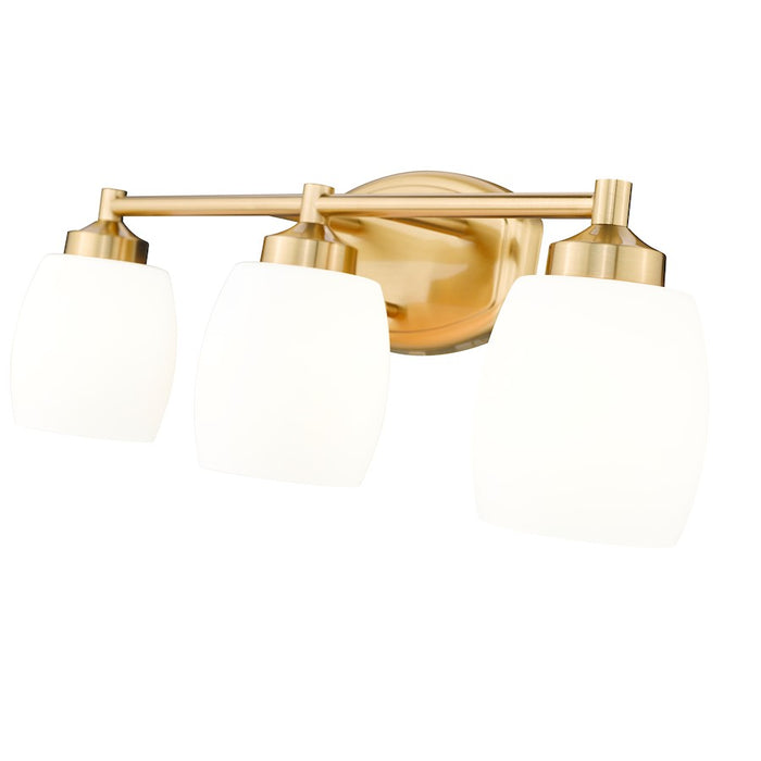 Z-Lite Kendrick 3 Light 23" Vanity, Luxe Gold/Matte Opal