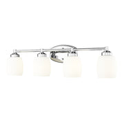 Z-Lite Kendrick 4 Light 31.25" Vanity, Chrome/Matte Opal - 745-4V-CH