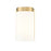 Z-Lite Burk 1 Light 4.25" Wall Sconce, Luxe Gold/Matte Opal