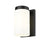 Z-Lite Burk 1 Light 4.25" Wall Sconce, Matte Black/Matte Opal