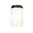 Z-Lite Burk 1 Light 4.25" Wall Sconce, Matte Black/Matte Opal