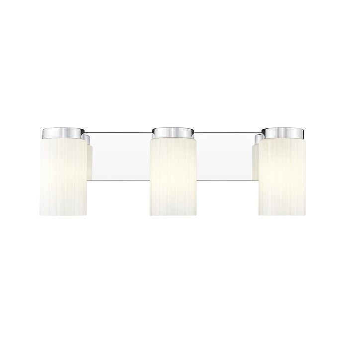 Z-Lite Burk 3 Light 22.5" Vanity, Chrome/Matte Opal