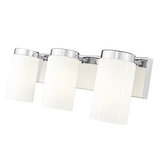 Z-Lite Burk 3 Light 22.5" Vanity, Chrome/Matte Opal