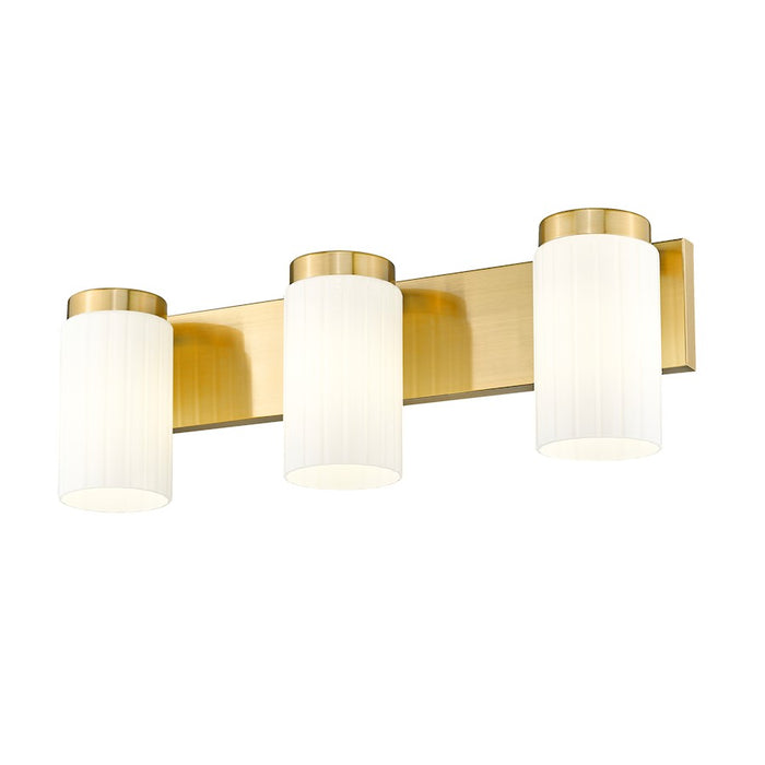 Z-Lite Burk 3 Light 22.5" Vanity, Luxe Gold/Matte Opal