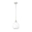 Z-Lite Margo 1 Light 11" Pendant, Brushed Nickel/White