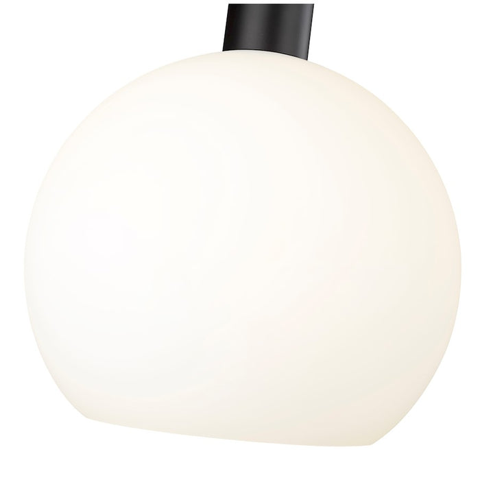 Z-Lite Margo 1 Light 11" Pendant, Matte Black/White
