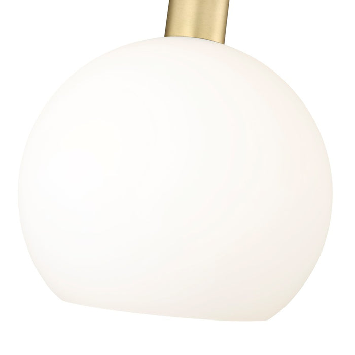 Z-Lite Margo 1 Light 11" Pendant, Olde Brass/White