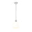 Z-Lite Margo 1 Light 11" Pendant, Polished Nickel/White - 7500P10-PN