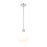 Z-Lite Margo 1 Light 11" Pendant, Polished Nickel/White