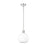 Z-Lite Margo 1 Light 11" Pendant, Polished Nickel/White