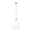 Z-Lite Margo 1 Light 15" Pendant, Brushed Nickel/White