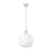 Z-Lite Margo 1 Light 15" Pendant, Brushed Nickel/White