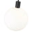 Z-Lite Margo 1 Light 15" Pendant, Matte Black/White