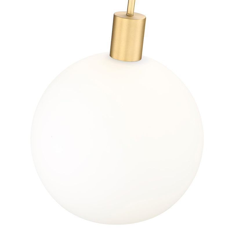 Z-Lite Margo 1 Light 15" Pendant, Olde Brass/White