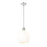 Z-Lite Margo 1 Light 15" Pendant, Polished Nickel/White