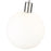 Z-Lite Margo 1 Light 15" Pendant, Polished Nickel/White
