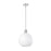 Z-Lite Margo 1 Light 15" Pendant, Polished Nickel/White