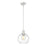 Z-Lite Margo 1 Light 11" Pendant, Brushed Nickel/Clear Seedy - 7501P10-BN