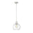 Z-Lite Margo 1 Light 11" Pendant, Brushed Nickel/Clear Seedy