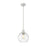 Z-Lite Margo 1 Light 11" Pendant, Brushed Nickel/Clear Seedy