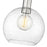 Z-Lite Margo 1 Light 11" Pendant, Brushed Nickel/Clear Seedy