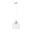 Z-Lite Margo 1 Light 11" Pendant, Brushed Nickel/Clear Seedy