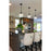 Z-Lite Margo 1 Light 11" Pendant, Matte Black/Clear Seedy
