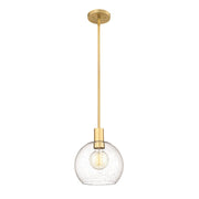 Z-Lite Margo 1 Light 11" Pendant, Olde Brass/Clear Seedy - 7501P10-OBR