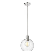 Z-Lite Margo 1 Light 11" Pendant, Polished Nickel/Clear Seedy - 7501P10-PN