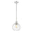Z-Lite Margo 1 Light 11" Pendant, Polished Nickel/Clear Seedy - 7501P10-PN