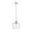 Z-Lite Margo 1 Light 11" Pendant, Polished Nickel/Clear Seedy