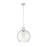 Z-Lite Margo 1 Light 15" Pendant, Brushed Nickel/Clear Seedy - 7501P14-BN