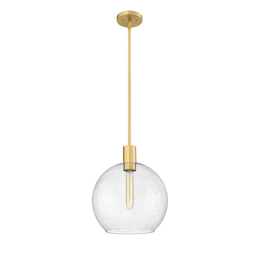 Z-Lite Margo 1 Light 15" Pendant, Olde Brass/Clear Seedy - 7501P14-OBR