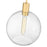 Z-Lite Margo 1 Light 15" Pendant, Olde Brass/Clear Seedy