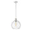 Z-Lite Margo 1 Light 15" Pendant, Polished Nickel/Clear Seedy - 7501P14-PN