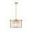 Z-Lite Carnaby 5 Light Pendant, Modern Gold/Clear Ribbed - 7504P18-MGLD